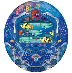 CRスーパー海物語M55W　筐体画像